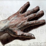 Géricault, The Artist's Left Hand, 1823-24